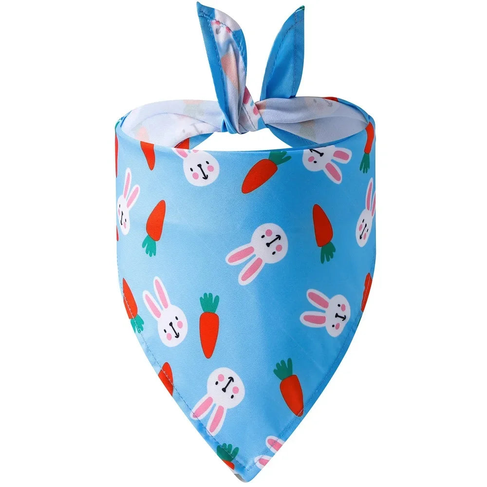 Washable Fruit Floral Dog Bandana Soft Adjustable Pet Scarf