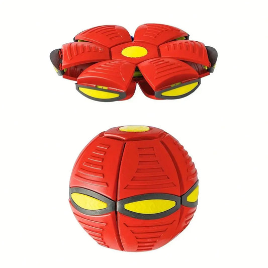 Durable Nylon Saucer Bouncing Dog Toy For Fetch And Play