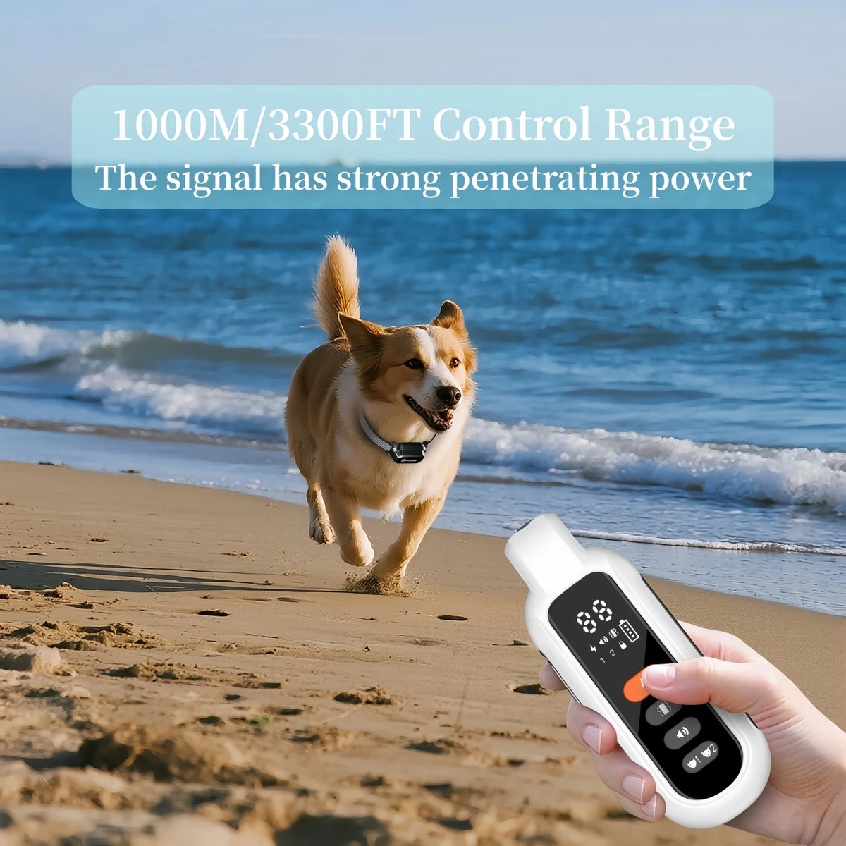 YHLC Electric Dog Training Collar Remote Control Waterproof Shock Vibration