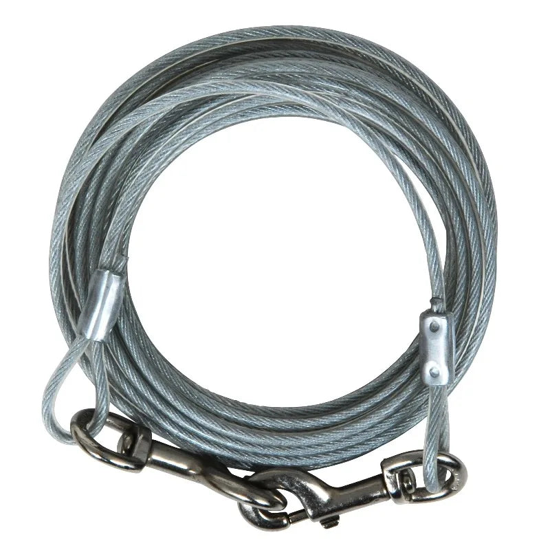 Heavy Duty Galvanized Steel Dog Tie Out Cable Outdoor Safety