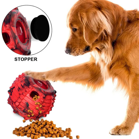 Natural Rubber Dog Chew Toy Slow Feeder Interactive Training