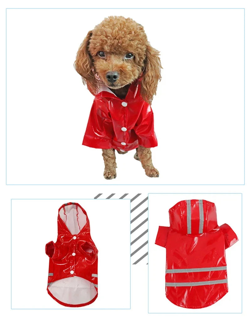 Waterproof Reflective Raincoat For Dogs And Cats Outdoor Protection