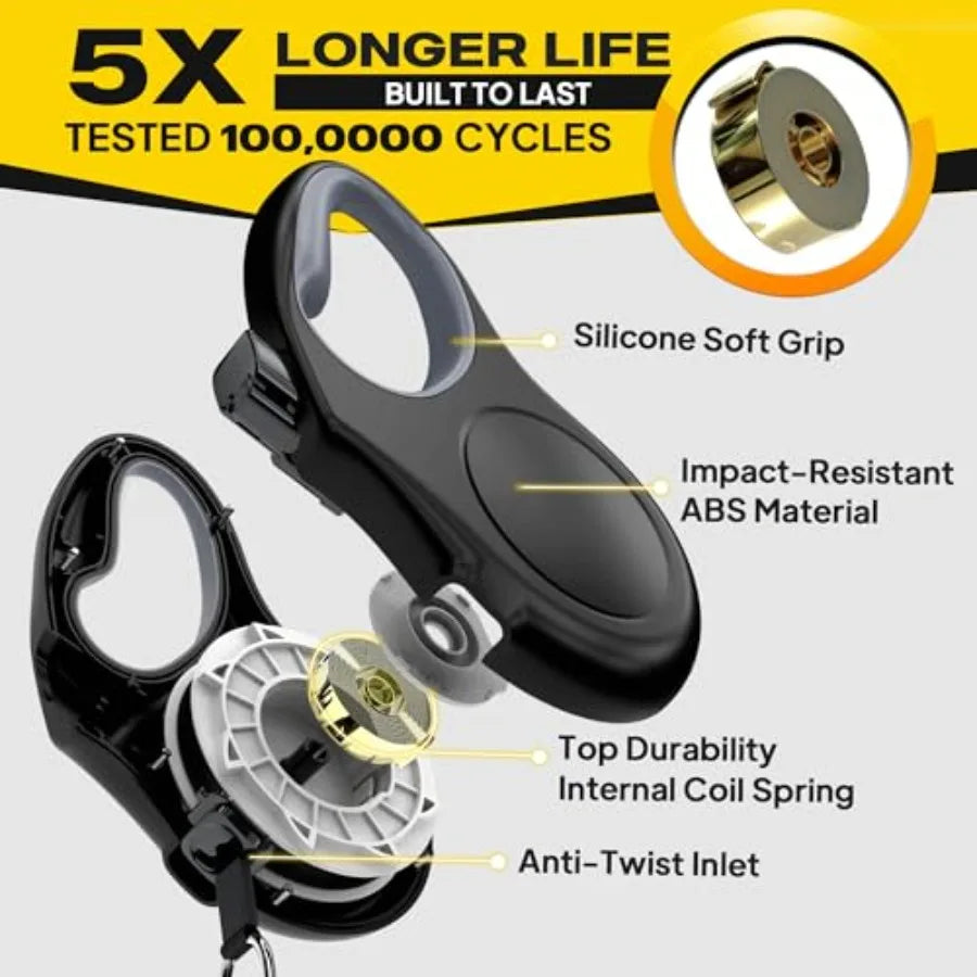 Retractable Dog Leash With Tangle Free Swivel Walking Control