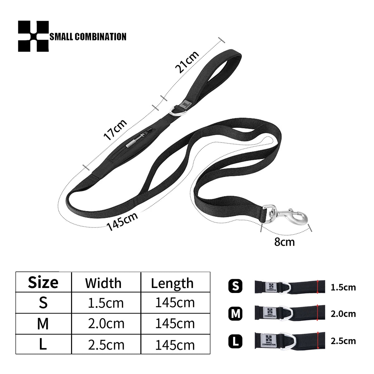 SMALL COMBINATION Reflective No Pull Dog Harness and Leash Set
