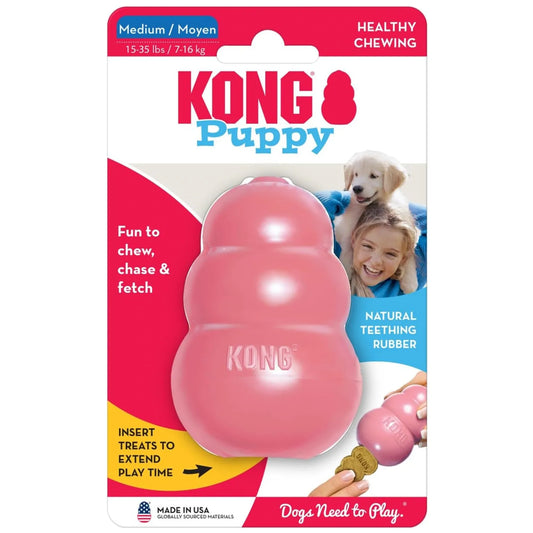 KONG Natural Rubber Teething Chew Toy For Active Dogs