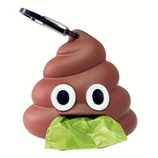 Cute Poop Shape Dog Poop Bag Dispenser for Leash Walking