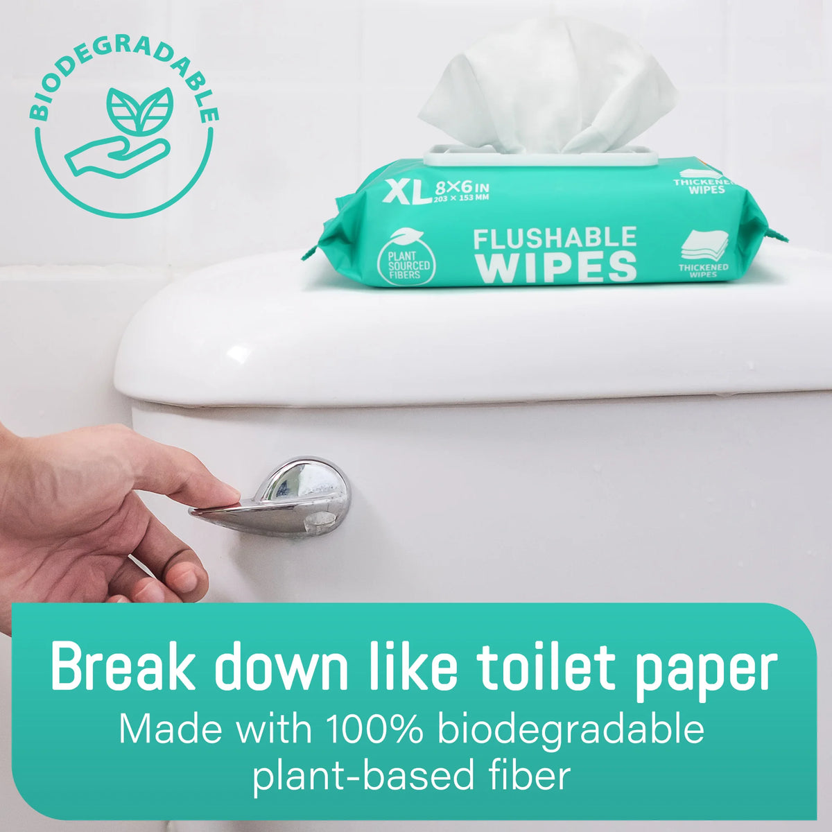 Thickened Flushable Wet Wipes For Home And Outdoor Care