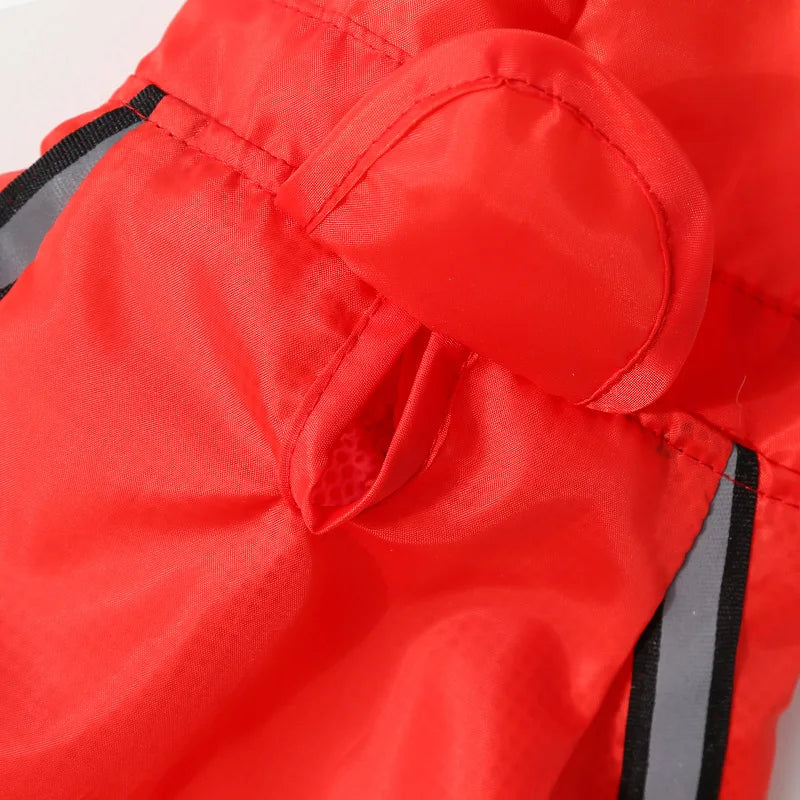 Waterproof Reflective Hooded Raincoat For Dogs And Cats