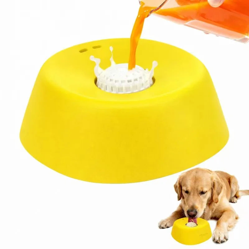 Slow Feeder Dog Bowl Prevents Choking With Non Slip Base