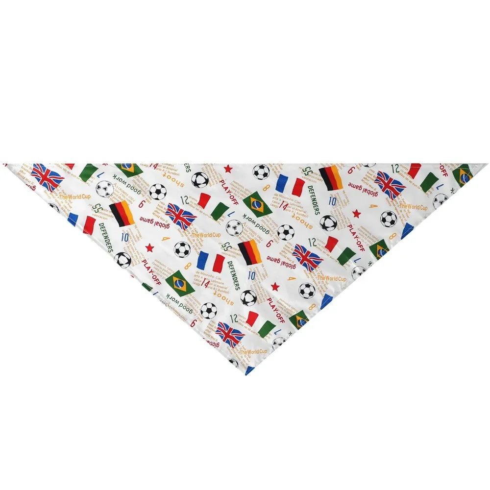 Washable Fruit Floral Dog Bandana Soft Adjustable Pet Scarf
