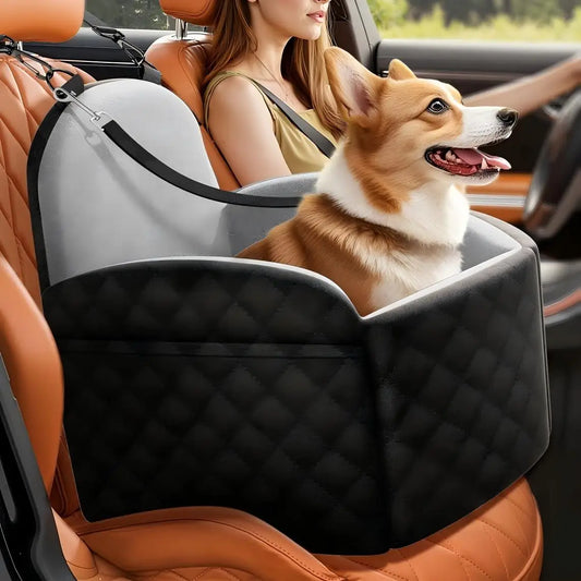 Memory Foam Dog Car Seat With Cool Mat Washable Cover