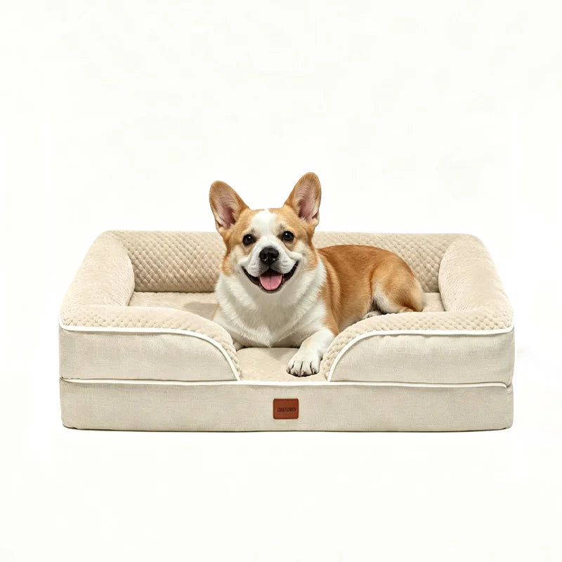 Orthopedic Memory Foam Dog Sofa Bed With Waterproof Washable Cover
